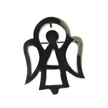 Load image into Gallery viewer, Cutout Angel Sterling Brooch