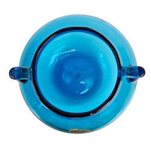 Load image into Gallery viewer, Blue Bulb Glass Vase