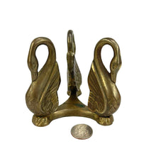 Load image into Gallery viewer, Brass Swans Stand
