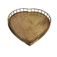 Load image into Gallery viewer, Bamboo Heart Brass Tray