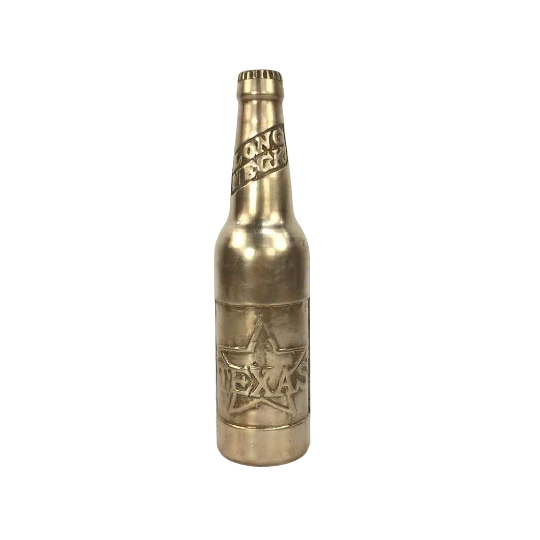 Brass Texas Beer Bottle