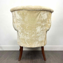 Load image into Gallery viewer, Ivory Velvet Chair