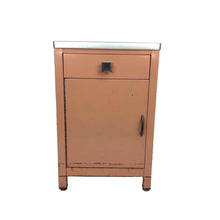 Load image into Gallery viewer, Pink Metal Nightstand