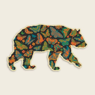 Bear & Butterflies Sticker
