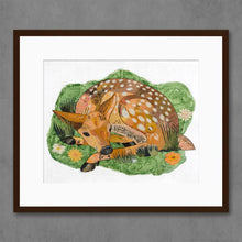 Load image into Gallery viewer, Sleeping Beauty Fawn Signed Print