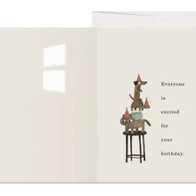 Load image into Gallery viewer, Everyone is Excited Cutout Card