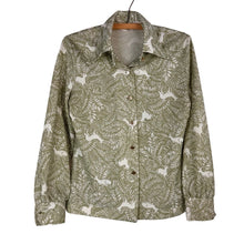 Load image into Gallery viewer, Green Deer Polyester Blouse