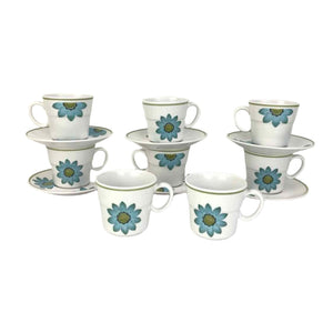 Porcelain Daisy Mugs