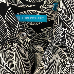 Black & White Leaves Mens Shirt