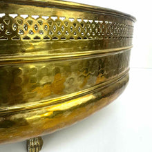 Load image into Gallery viewer, Hammered Brass Bowl Planter