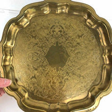 Load image into Gallery viewer, Embossed Brass Tray