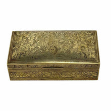 Load image into Gallery viewer, Engraved Brass Peacock Box