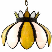 Load image into Gallery viewer, Slag Glass Lotus Pendant Lamp