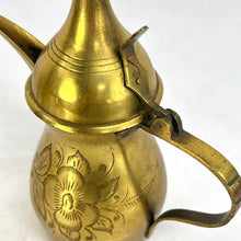 Load image into Gallery viewer, Engraved Floral Brass Tea Set