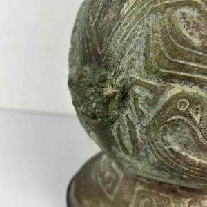 Chinese Bronze Urn Lamp