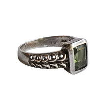 Load image into Gallery viewer, Green Amethyst Sterling Ring