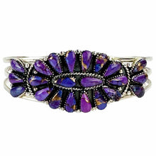 Load image into Gallery viewer, Purple Mojave Turquoise Cuff