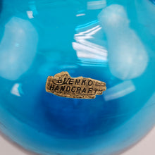 Load image into Gallery viewer, Blue Bulb Glass Vase