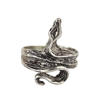 Load image into Gallery viewer, Textured Sterling Snake Ring