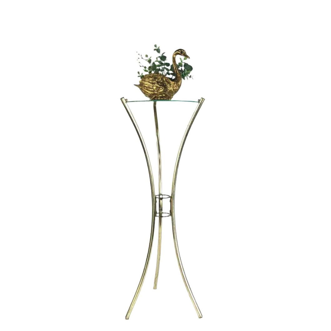 Skinny Gold Metal Table