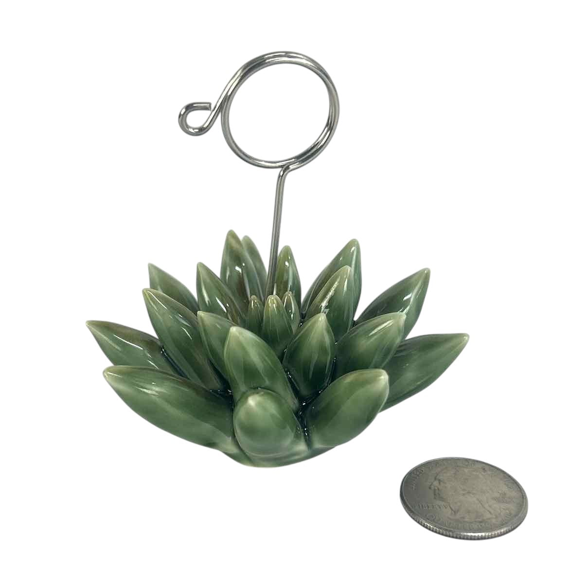 succulent card holder Porcelain Succulent Card Holder