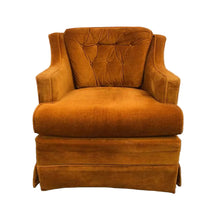 Load image into Gallery viewer, Burnt Orange Velvet Chair