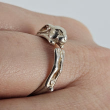 Load image into Gallery viewer, Sterling Rabbit Ring