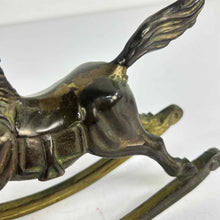 Load image into Gallery viewer, Brass Rocking Horse