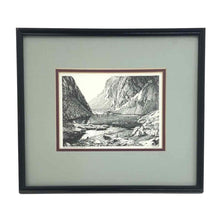 Load image into Gallery viewer, River Canyon Ink Drawing Print