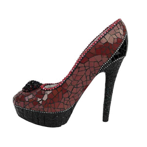 Mosaic High Heeled Shoe Sculpture
