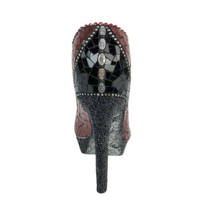 Mosaic High Heeled Shoe Sculpture