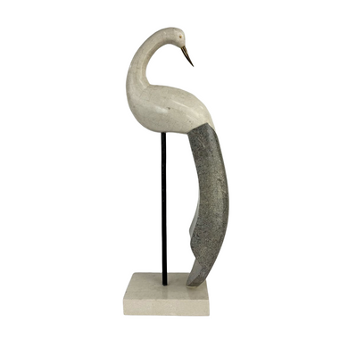 Travertine Bird Sculpture