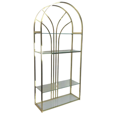 Gold Metal Arch Shelf