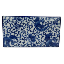 Load image into Gallery viewer, Blue &amp; White Porcelain Mail Holder