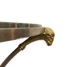 Load image into Gallery viewer, Black Marble Demilune Table