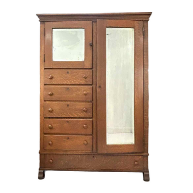 Tiger Oak Chiffarobe