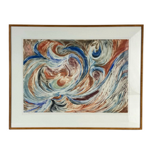Load image into Gallery viewer, Abstract Swirls Monoprint