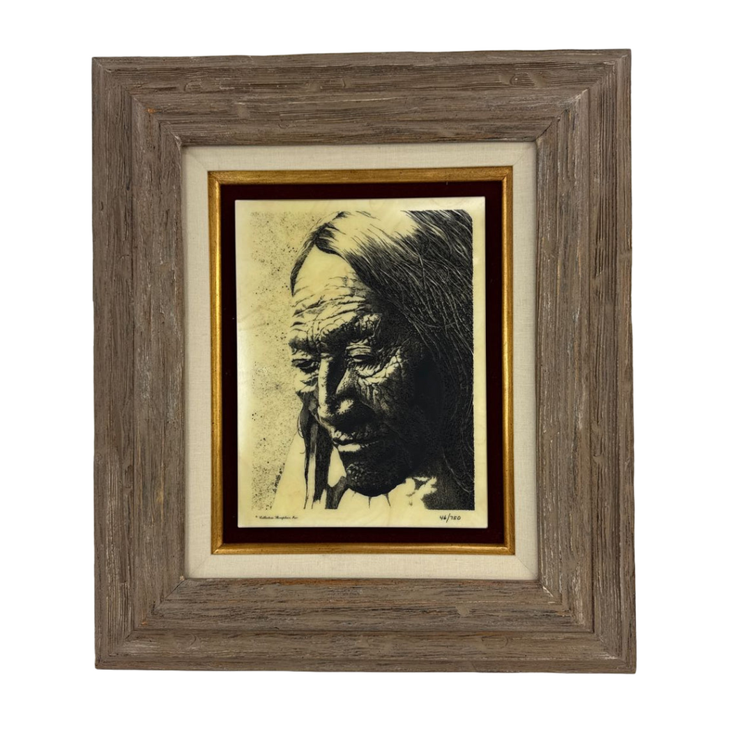 Sioux Chief Marble Etching
