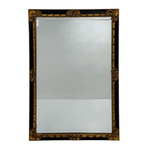 Load image into Gallery viewer, Carved Black &amp; Gold Mirror