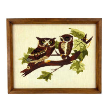 Load image into Gallery viewer, Crewel Embroidery Owls