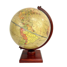 Load image into Gallery viewer, World Globe on Wooden Base