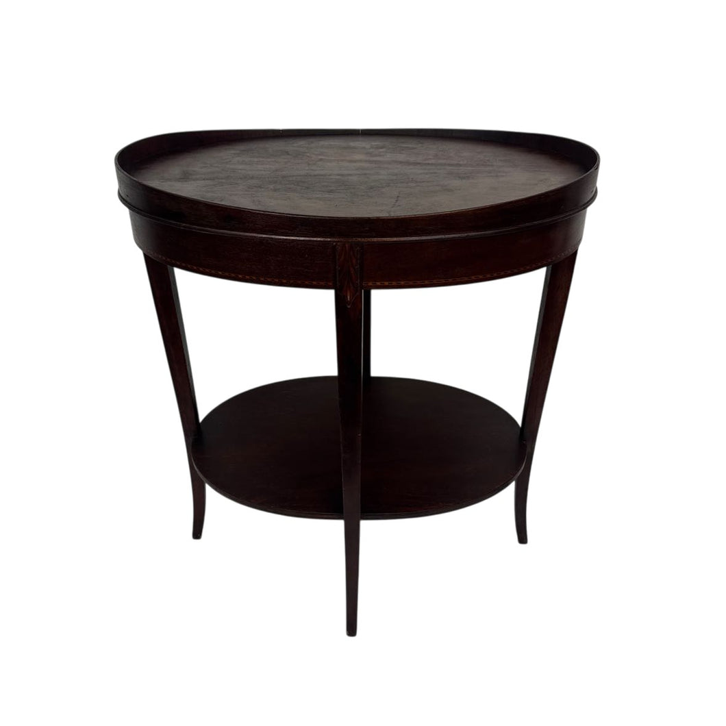 Mahogany Oval Side Table