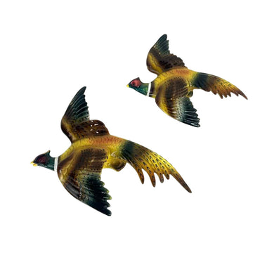 Ceramic Pheasants Wall Hanging