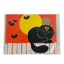 Load image into Gallery viewer, Halloween Black Cat Placemats