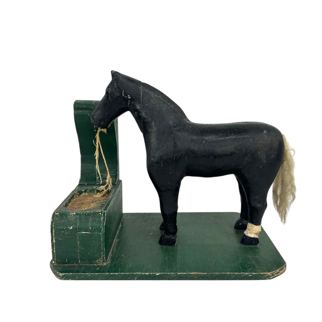 Primitive Wooden Horse Sculpture