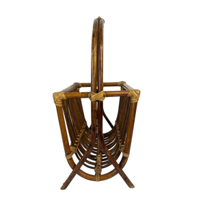 Bent Rattan Magazine Rack