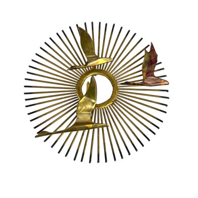 Modern Birds Wall Sculpture