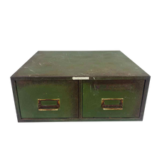 Load image into Gallery viewer, Green Metal File Box