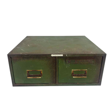 Green Metal File Box