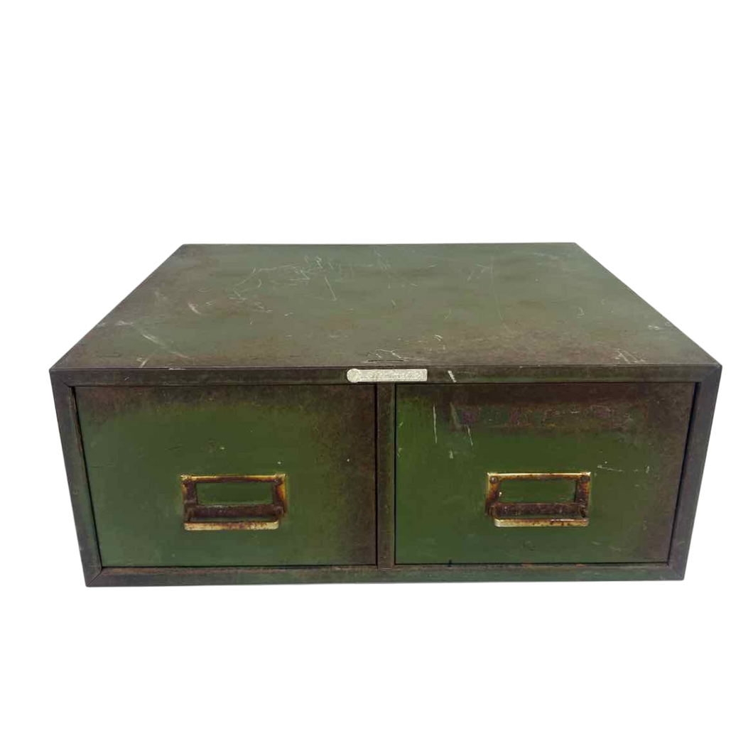 Green Metal File Box